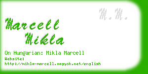 marcell mikla business card